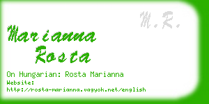 marianna rosta business card